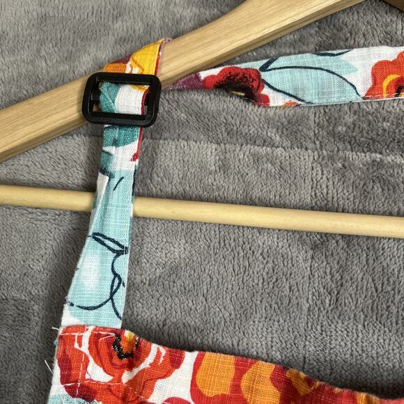 RUVANTI Apron Women's Cotton Multi Floral Adjustable Two Pockets Cottagecore - Picture 7 of 8